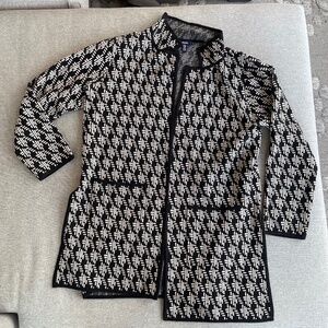 Wool blend cardigan/blazer - tunic length